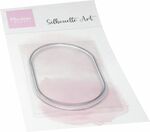 Cs1187 Stempel Silhouette Art Oval frame