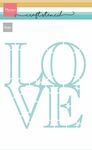Ps8193 Craft Stencil - LOVE 21x15cm