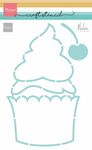 Marianne Design Craft Stencil PS8194 - Cup Cake by Marleen
