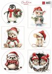 Marianne design Knipvel Christmas Animals A4 - VK9649