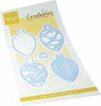 Marianne design Lr0968 Creatable - Christmas baubles (oval)
