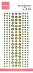 Marianne design Pl4543 Enamel dots - Petrol - 198 dots, 3 maten