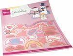 Marianne design Col1596 Collectable snijmal - Happy Snowmen by Marleen